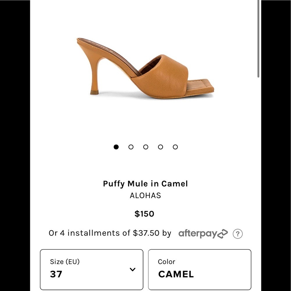 NWT Alohas Puffy Mules size 37 or 6
